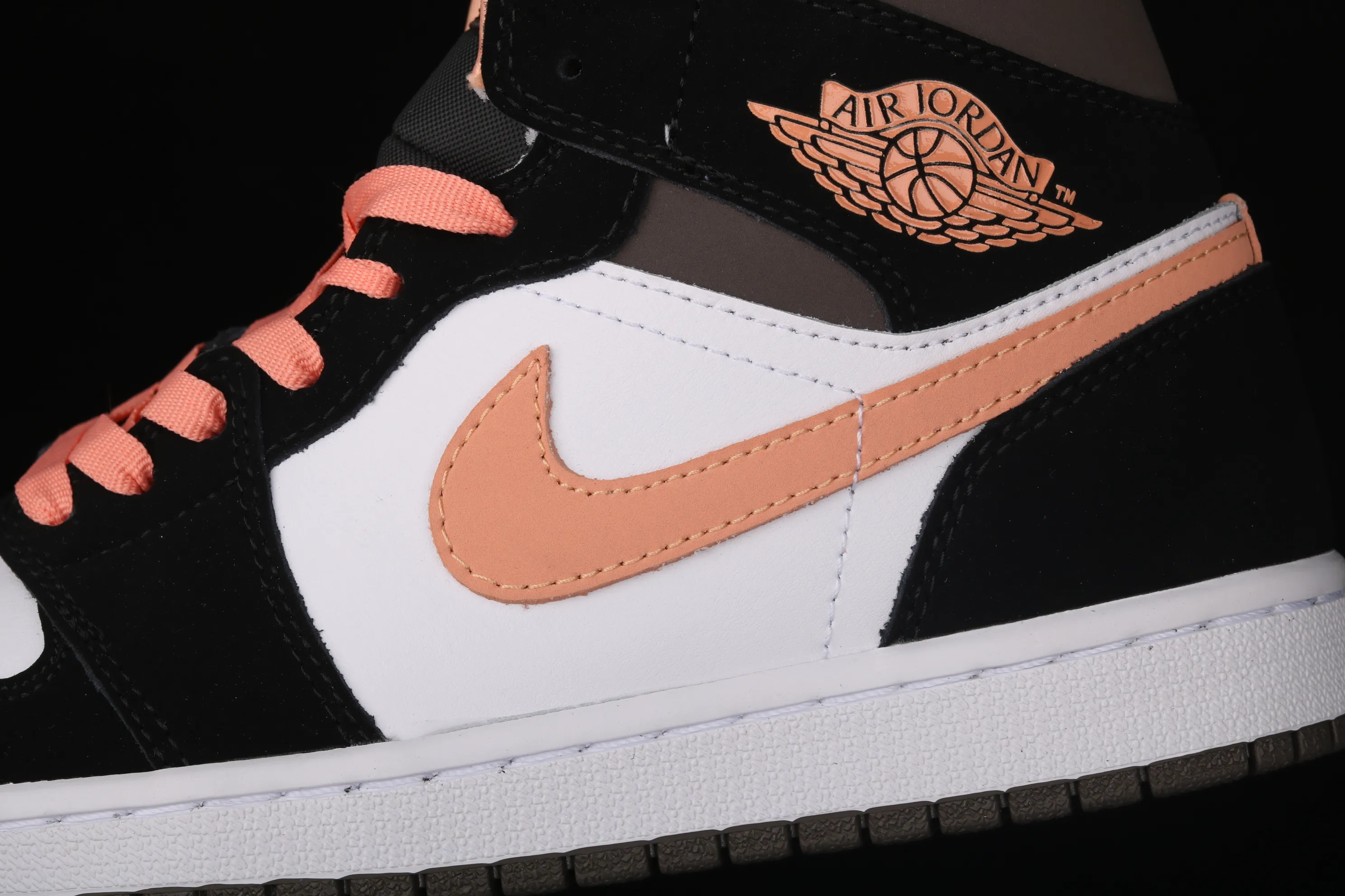 All categories Air Jordan Jordan series basketball shoes Air Jordan 1 Mid Air Jordan 1 Mid AJ1 Joe 1 black pink peach Goddess Day mid-top basketball shoes DH0210-100